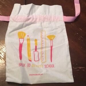 2 for $10 Sephora drawstring back to beauty school bag
